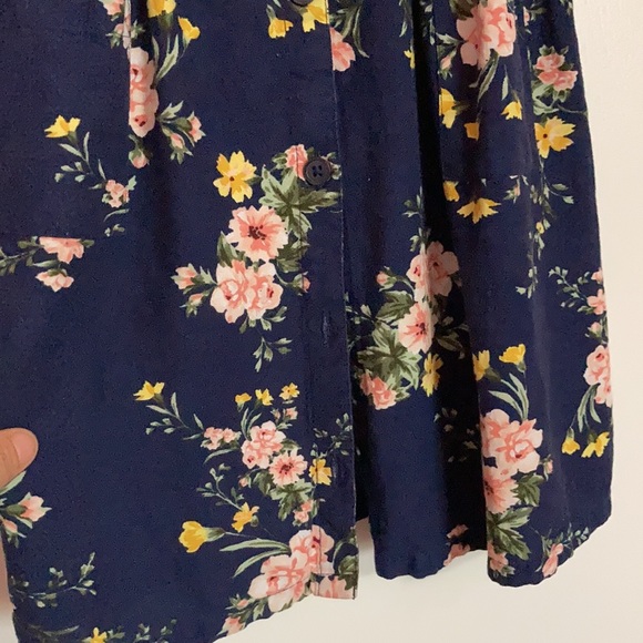 Toddler girl’s navy blue and floral dress - Picture 2 of 4